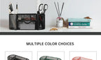 Mesh Desk Organizer Sturdy Metal Pen Stand Student Stationery Office Supplies