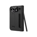 Pen Slot with Stylus Phone Case with Front Screen Protection For Apple iPhone Duo Folding Kickstand Shockproof Hinge Full Cover