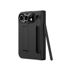 Pen Slot with Stylus Phone Case with Front Screen Protection For Apple iPhone Duo Folding Kickstand Shockproof Hinge Full Cover