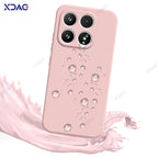 Original Mobile Phone Cases for Xiaomi 17 Xiaomi17 5G 6.3" 360 Soft Luxury Square Liquid Silicone Back Cover Waterproof Bags