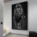 Animal Motivation Poster Panther Lion Motivational Canvas Posters Prints Canvas Painting Focus Conquer Fearless Mural Wall Decor