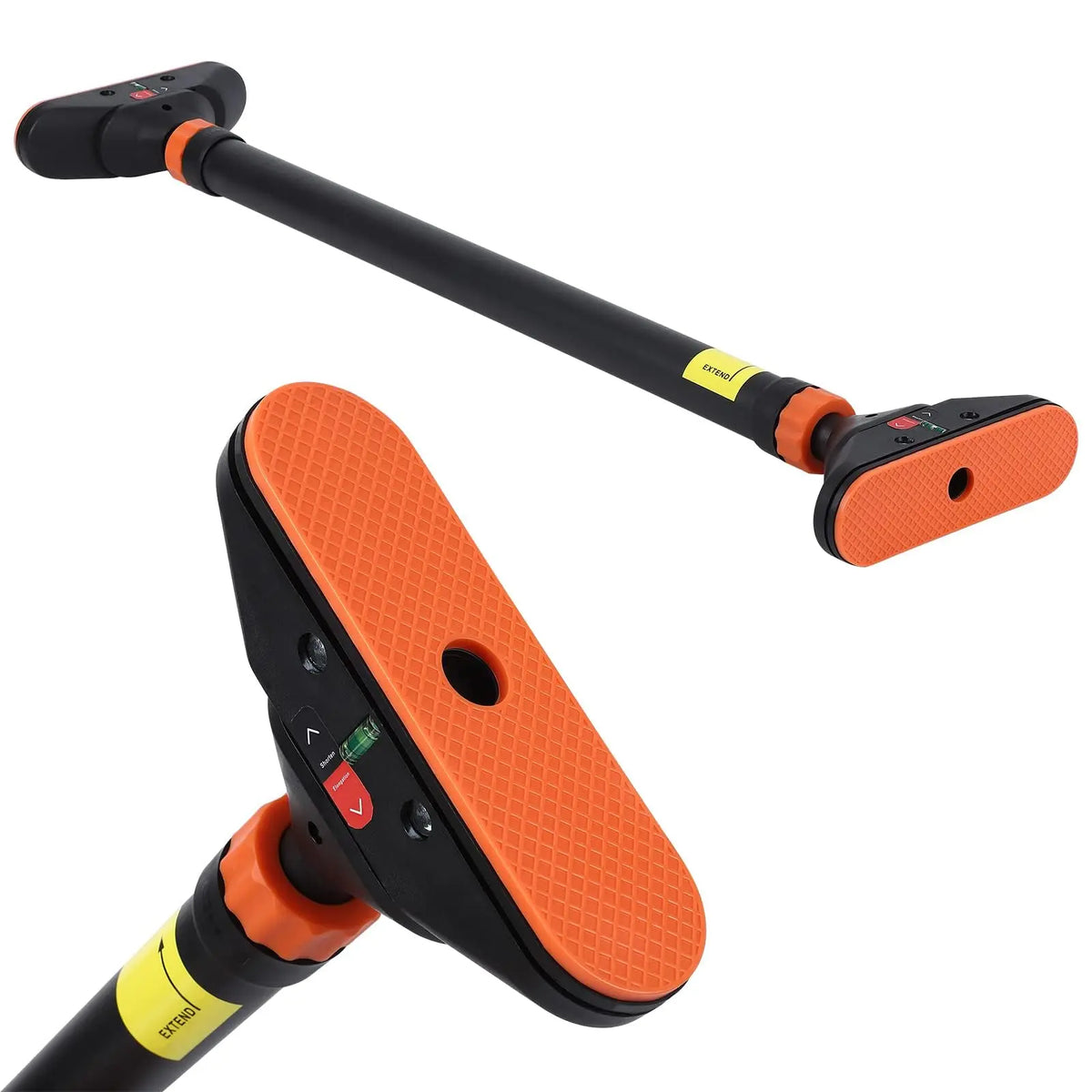 Adjustable Doorway Pull Up Bar with Level Meter – No-Screw Home Gym Chin Up Bar, 440 lbs Max Load, Anti-Slip Grip – Standard Fit