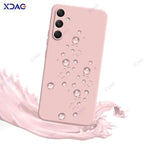 Luxury Square Liquid Silicone Cover for Samsung Galaxy A34 A54 5G SamsungA34 SamsungA54 360 Soft Protective Armor Case Coque Bag