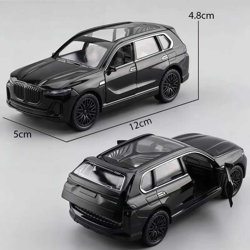 1:36 Scale Alloy SUV Simulation Toy Car, Reaction Off-Road Car, Openable Model Car, OPP Bag Packaging