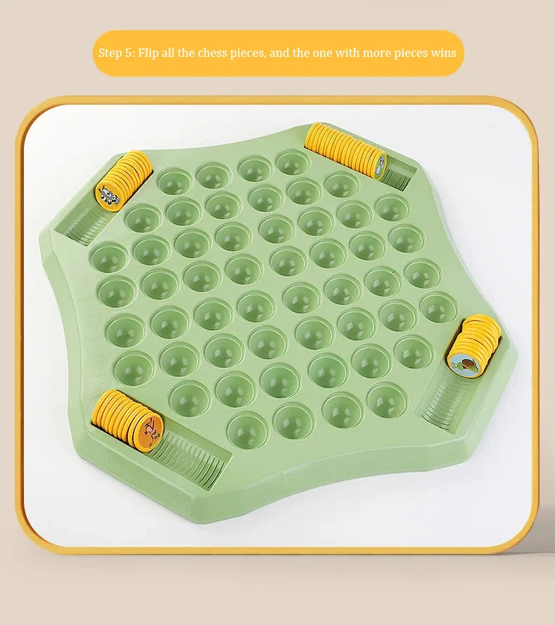 Kids Memory Game Educational Flip Board Toy Animal Fruit Dinosaur Logical Thinking Multi‑Player Learning Gift for 3‑6 Years Old