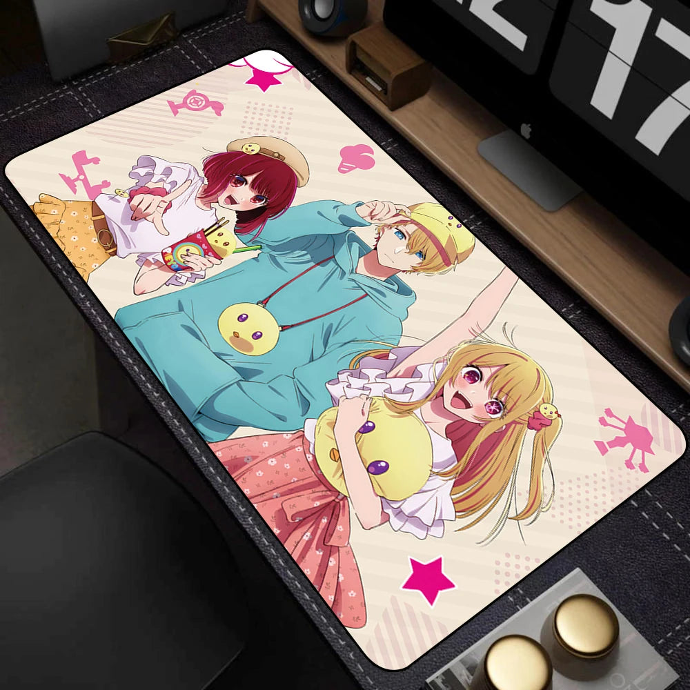 Gaming Accessories Mause Pads Oshi No Ko Hoshino Ai Computer Mouse Pad Carpet Kawaii Girl Deskmat Keyboard Pads коврики для мыши