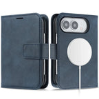 2 in 1 Detachable For Magsafe Magnetic Wallet Card Slot Flip Phone Case For Apple iPhone Duo 18 Fold 2026 PU Leather Cover