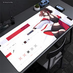 Anime Mask Girl Mouse Pad YUki Aim Gaming Speed Mouse Mat Game Premium Mousepad Gamer E-Sports Desk Mat Computer Keyboard Mats