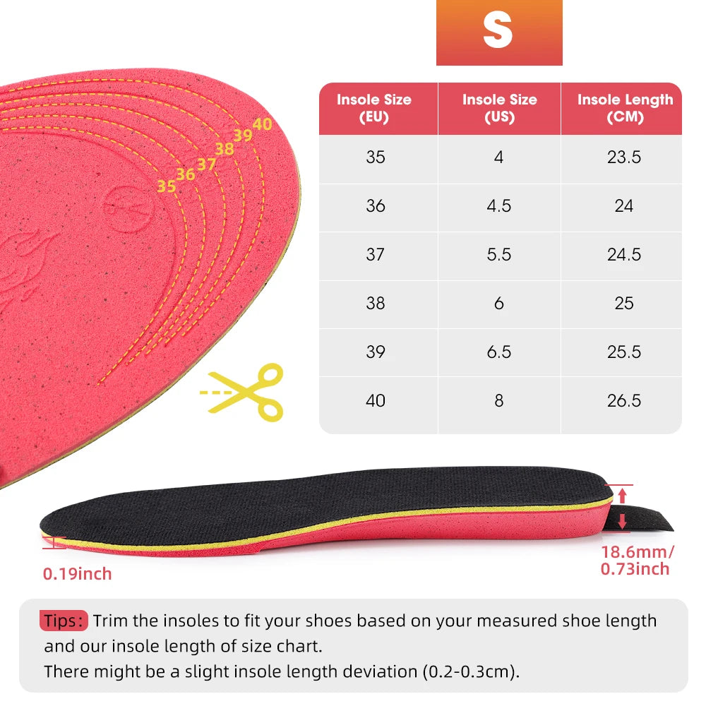 Electric Heated Insoles Anti Stress Safe Foot Warming Pad APP-Controlled Cut-to-Fit for Winter Outdoor Camping Skiing Shoe Pads
