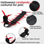 Halloween Costume for Cats Realistic Centipede Small Pets Costume Funny Pet Dress-Up Outfit Cute Cat Costume for Party & Holiday