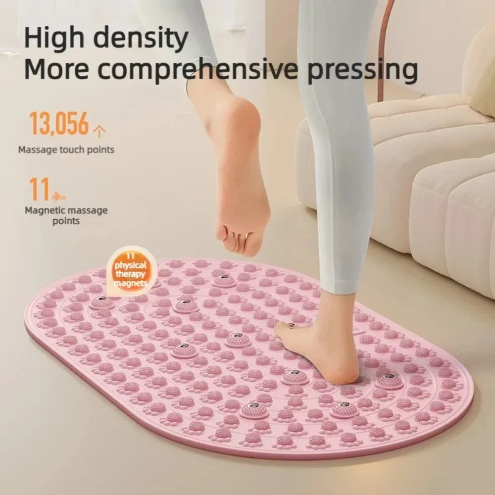 Magnetic Foot Massage Mat Silicone Acupressure Pad Pain Relief Circulation Relaxation Exercise Plantar Foot Care Tools