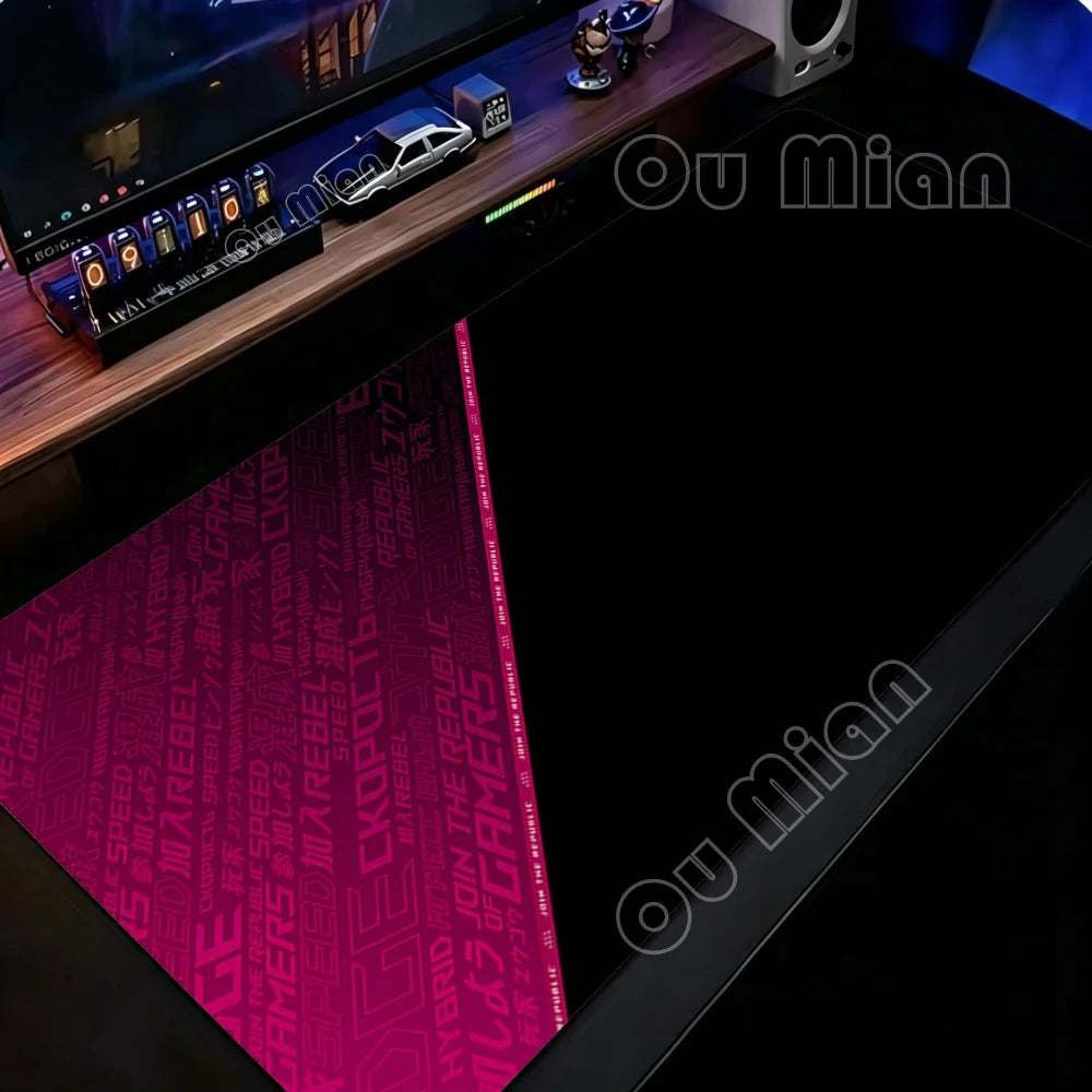 ROG Republic of Mouse Mat ASUS Gamers Large Mouse Pad Rubber Non-Slip Big Carpet Pc Computer Keyboard Accessories Big Desk Mat