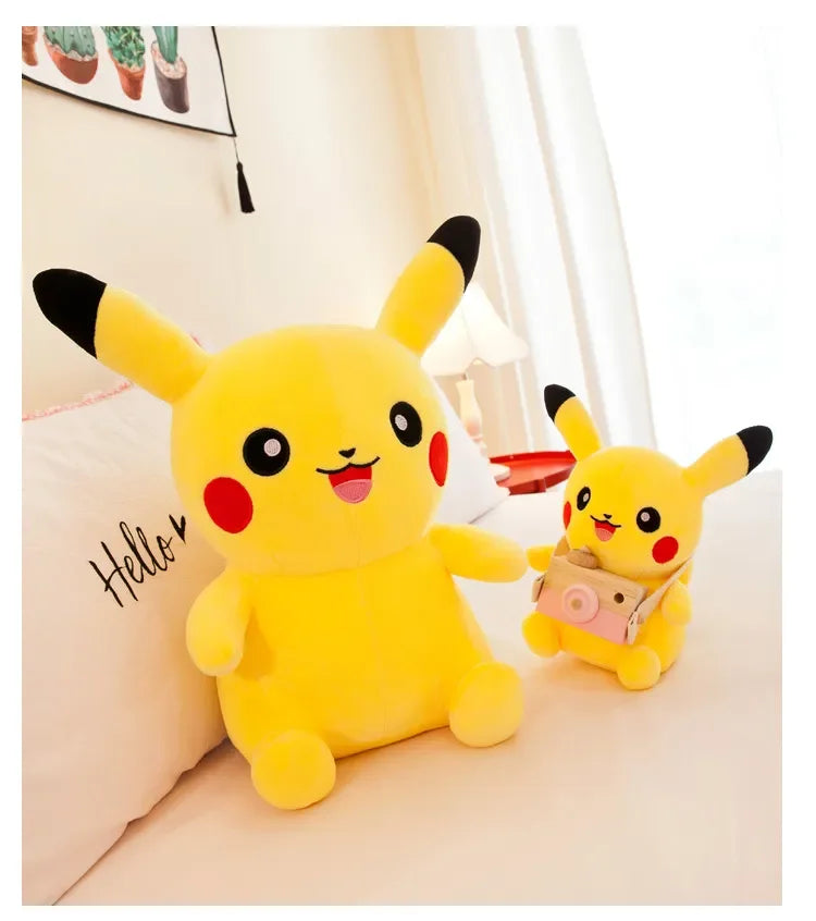 25/30/40/70CM Big Size Pokemon Pikachu Plush Cartoon Animal Stuffed Toys Kawaii Ornament Cushion Plushies Children Toy Gift