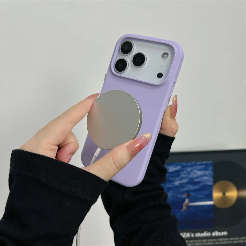 Magnetic Liquid Silicone Case for iPhone 17 Series MagSafe Shockproof Cover
