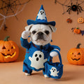 Halloween Dog Clothes Pet Costume Funny Cosplay Outfit with Fluorescent Ghost Cute Dog Cat Dress Up Festive Party Apparel Set