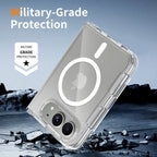 Strong Magnetic For Magsafe Case For iPhone DUO 18 Fold iPhoneDUO iPhone18Fold Clear Hybrid Shockproof Hard Cover Soft Shell