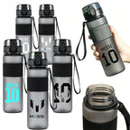 550ml Football Superstar Messi Water Bottle women men Large Capacity Sports Kettle Transparent Cold Water Cup Outdoor Bottle