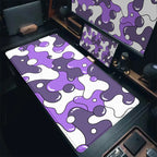 Gaming Mouse Pads Large Size Table Pad Blue White Strata Liquid Mouse Pad Computer Play Mat Leather Mouse Pad Keyboard Desk Mat