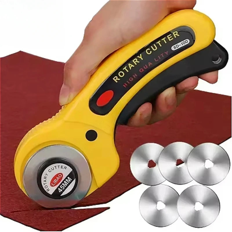Sewing Rotary Cutter Kit 45mm Rotary Cutter  Cutting Mat Patchwork Ruler Precision Knife for Sewing Quilting Crafts