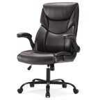 MCQ Ergonomic PU Leather Gaming Office Chair with Flip-up Armrest Swivel Rolling Adjustable Racing Chair For Office Furniture