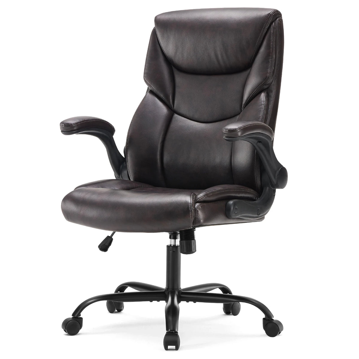MCQ Ergonomic PU Leather Gaming Office Chair with Flip-up Armrest Swivel Rolling Adjustable Racing Chair For Office Furniture