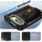 For Apple iPhone Duo Case With Stylus Pen Holder Stylus Screen Protector Camera Stand Wristband Hinge Protection Phone Cover
