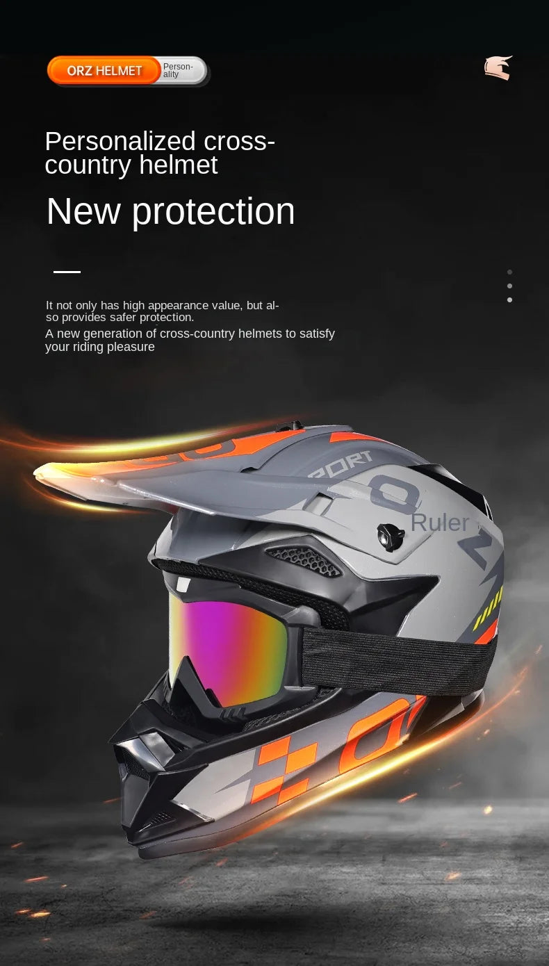 Super-Cool Motorcycle Off-road Helmet ATV Dirt Bike Helmet MTB Downhill Full Face Helmet Free gifts&a lot of Design capacetes