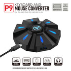 RGB Backlit Gaming Keyboard And Mouse Combo One-Handed Keypad with 3200 DPI Mouse Game Converter for PS4 Xbox Nintendo Switch