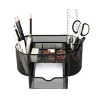 Mesh Desk Organizer Sturdy Metal Pen Stand Student Stationery Office Supplies