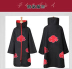 Naruto Akatsuki Tobi Cosplay Full Set: Obito Uchiha Costume with Coat, Mask, Shoes & Jade Ring – Perfect for Cosplay Events