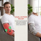 Red Light NIR Elbow Brace With Vibration Heating Massager For Joint Pain Relief