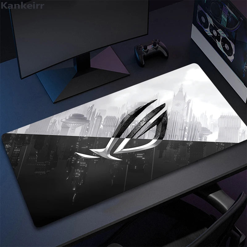 Asus Rog Black Mause Pad Anime Mouse Mats Gaming Computer Desk Mat Mouse Carpet Pc Accessories Gamer Mouse Pad Speed Rubber Mat