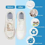 1/2/4PCS Shoe Washing Machine Bag with Liquid Shoe Brush Set Durable Laundry Shoe Bag and Soft Bristle Clean Brush for All Shoes