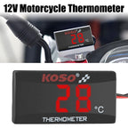 12V 0~120°C Monitor Motorcycle Thermometer Water Tank Retrofit Temperature Meter Indicator Warning With Sensors