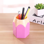 Cute Pencil Holder Desk Organizer Stationery Storage Box   Large Mouth Pen Holder Makeup Brush Organizer Box Office Accessories