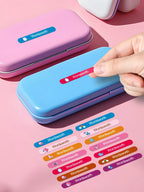 Custom Waterproof Name Stickers for Kids - Personalized Animal Designs Eco-Friendly Labels for School Bags, Books & Stationery