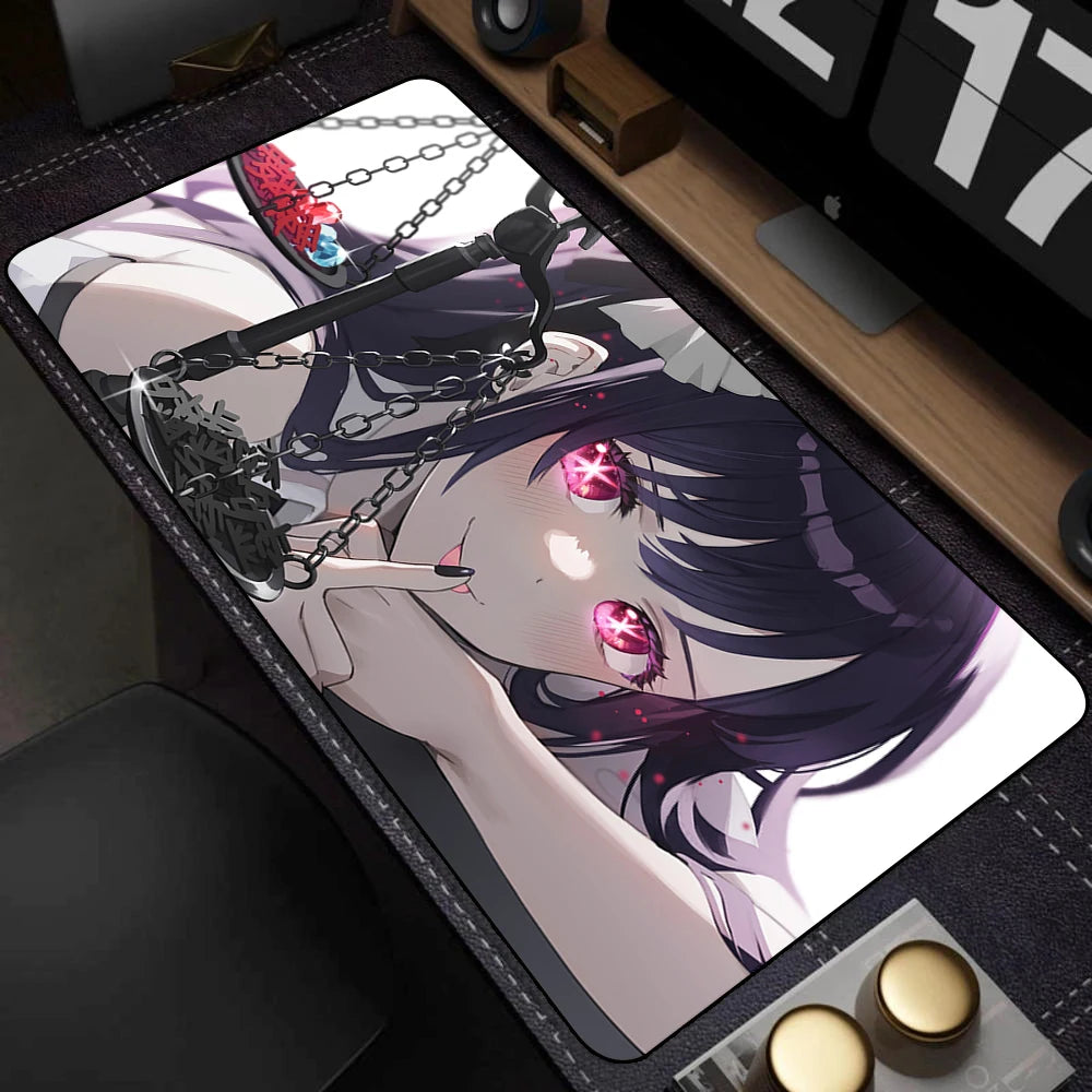 Gaming Accessories Mause Pads Oshi No Ko Hoshino Ai Computer Mouse Pad Carpet Kawaii Girl Deskmat Keyboard Pads коврики для мыши