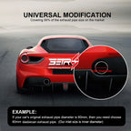 1PC Universal Auto Exhaust Pipe Suppressor Stainless Steel Outlet Elbow Connection Pipe for Automotive Accessory