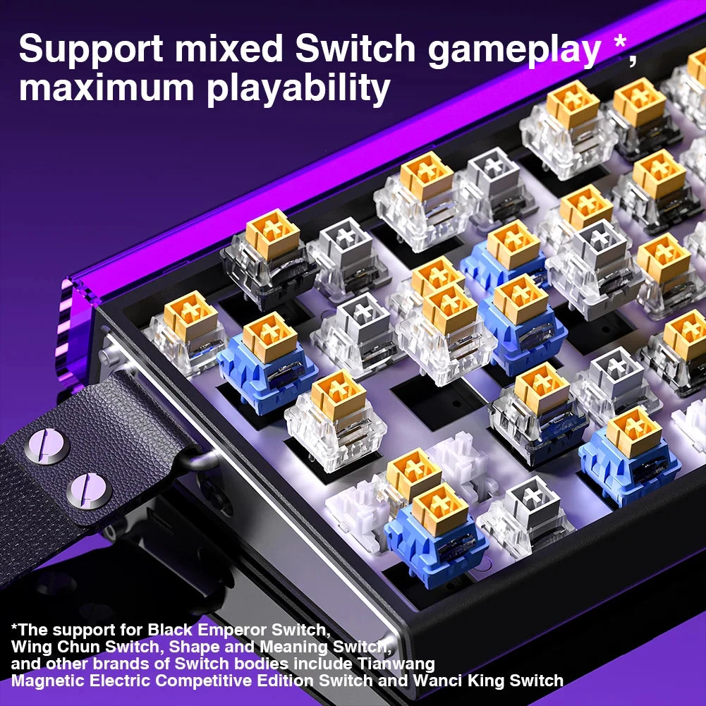 AULA HERO 68 HE Hall Effect Gaming Keyboard 65% Wired RGB Hot Swappable 8K Polling 0.01mm Magnetic Switch for PC Gamers