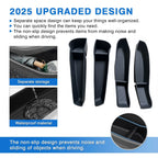 USVOTOV Car Door Side Storage Box for 2025 2026 Tesla Model Y Juniper Model 3 Model YL Accessories Door Organizer Tray Trash Can