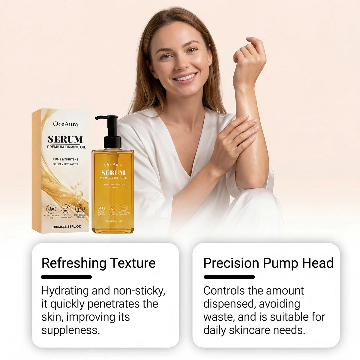 Premium Lifting Firming Body Oil Fast Absorb Nourishing Tighten Elasticity Boost Smooth Skin Care Anti-Sagging Massage Body Oil