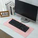 PU Leather Mouse Pads Desk Mat for Office Solid Color Gaming Waterproof Non-slip Computer Pad Keyboard Pads