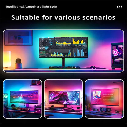 USB LED Strip Lights for PC Monitor | Music Sync, App Control, Gaming Atmosphere