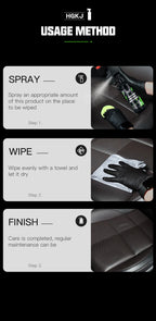 Car Plastic Leather Restorer Spray Polish Cleaner Coating Agent  Back To Black More Gloss Car Cleaning Products S3