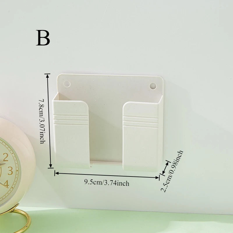 Multifunctional Wall Mounted Organizer for Remote Controls and Mobile Phones