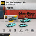 CCA 1:64 Ford Torino Cobra Sedan Miniature Model MSZ 3" Alloy Toy Car Vehicle Free Wheels Diecast Collection Gift for Boyfriend