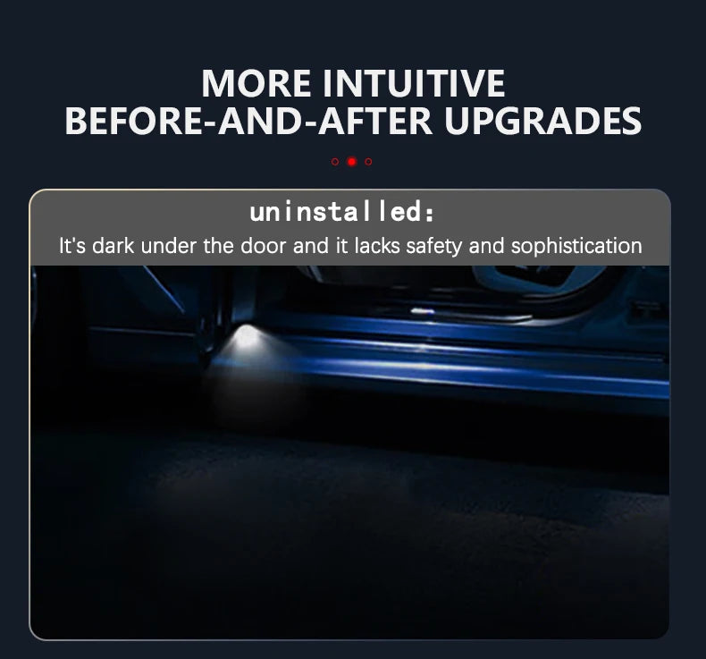 Tesla 2pcs Car HD Projector Lamp LED Door Welcome Light For Tesla Model S Model Y Model 3 Model X