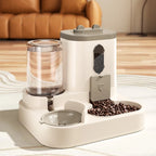 Cat Bowl Automatic Feeder with Spill Proof Design with Water Fountain Pet Food Dispenser for Small Medium Large Cats Dogs