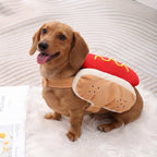 Halloween Pet Hot Dog Costume Funny Small Dogs Outfits Cute Soft Puppy Clothes Cat Dress Up Costume for Party Photo Shooting