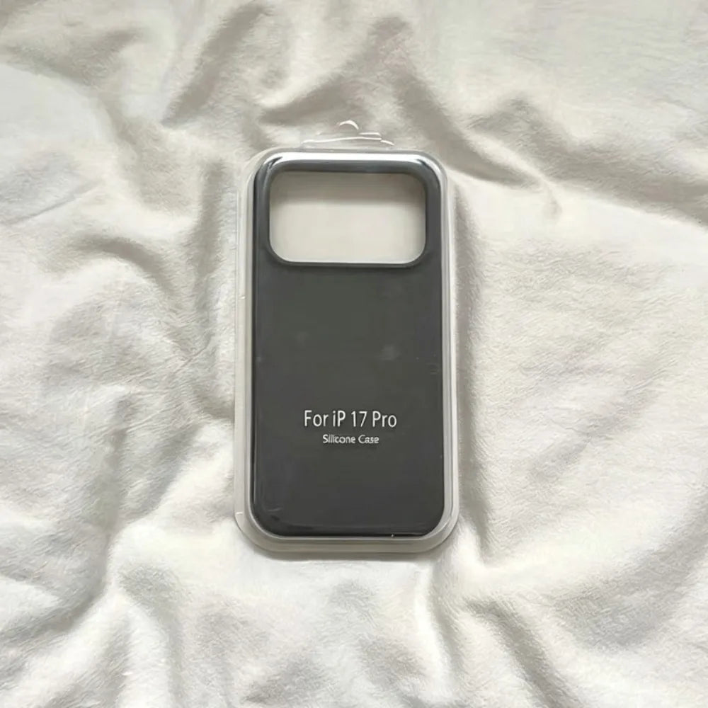Fashion Original Liquid Silicone Skin Feel Soft Case For IPhone 18 Pro 17 Air 16 15 14 Plus 13 Pro Max Full-pack Anti-Drop Cover